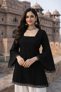 Women's Solid Square Neck Bell Sleeve Top